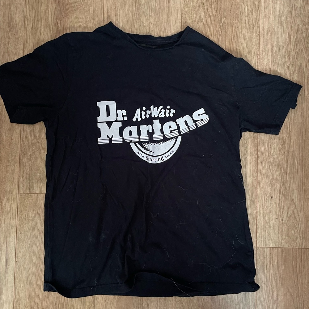 Dr. Martens Black Tee with White Logo